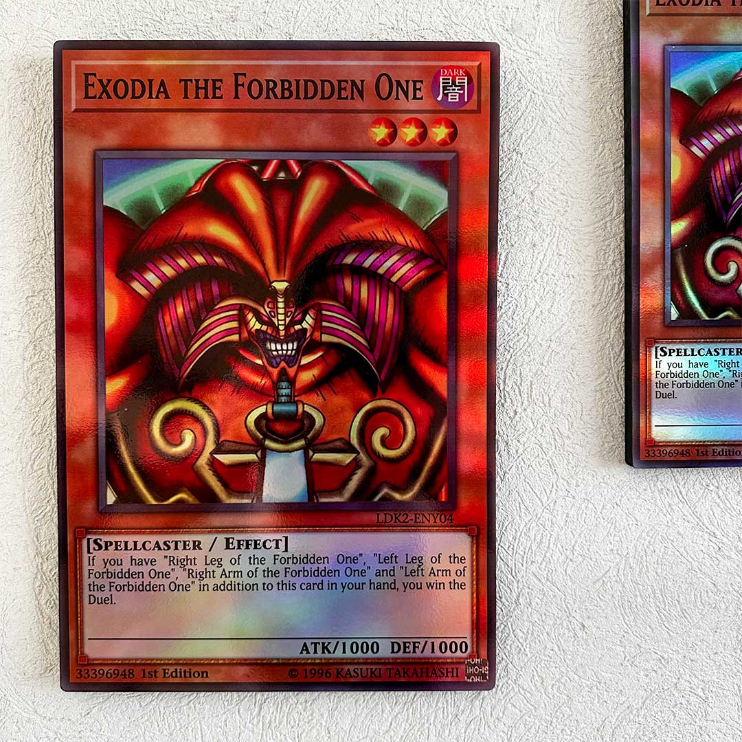 5 Cuadros Decorativos YuGi (Set Exodia The Forbidden One)