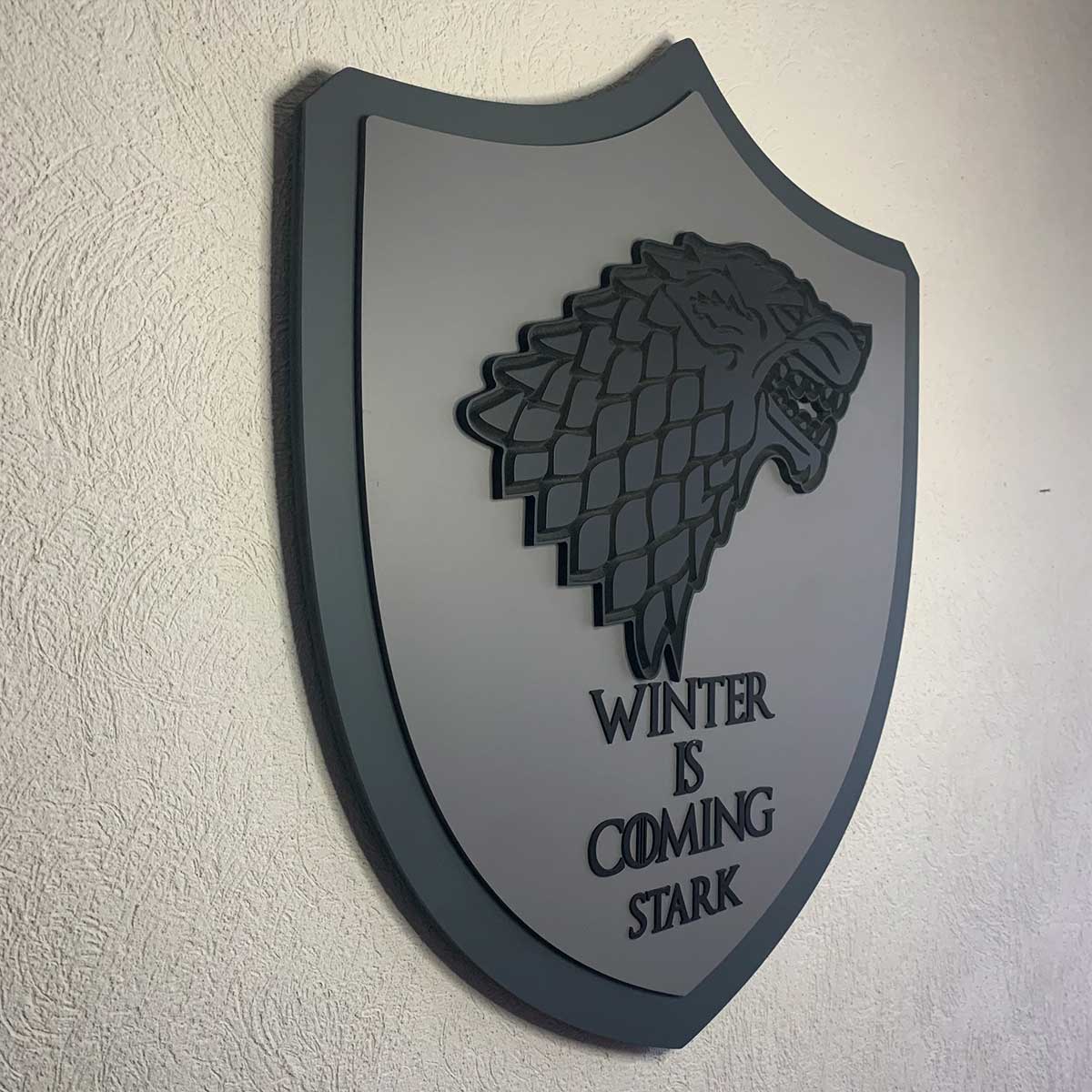 Pieza Decorativa Escudo STARK GOT