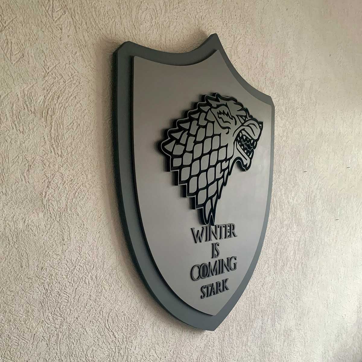 Pieza Decorativa Escudo STARK GOT