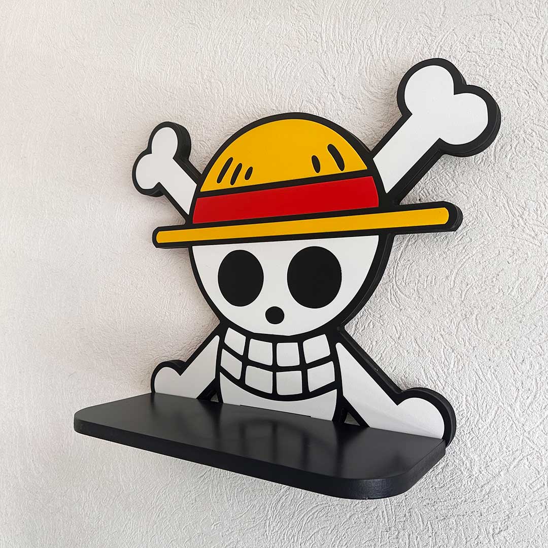 Repisa Flotante Jolly Roger One Piece