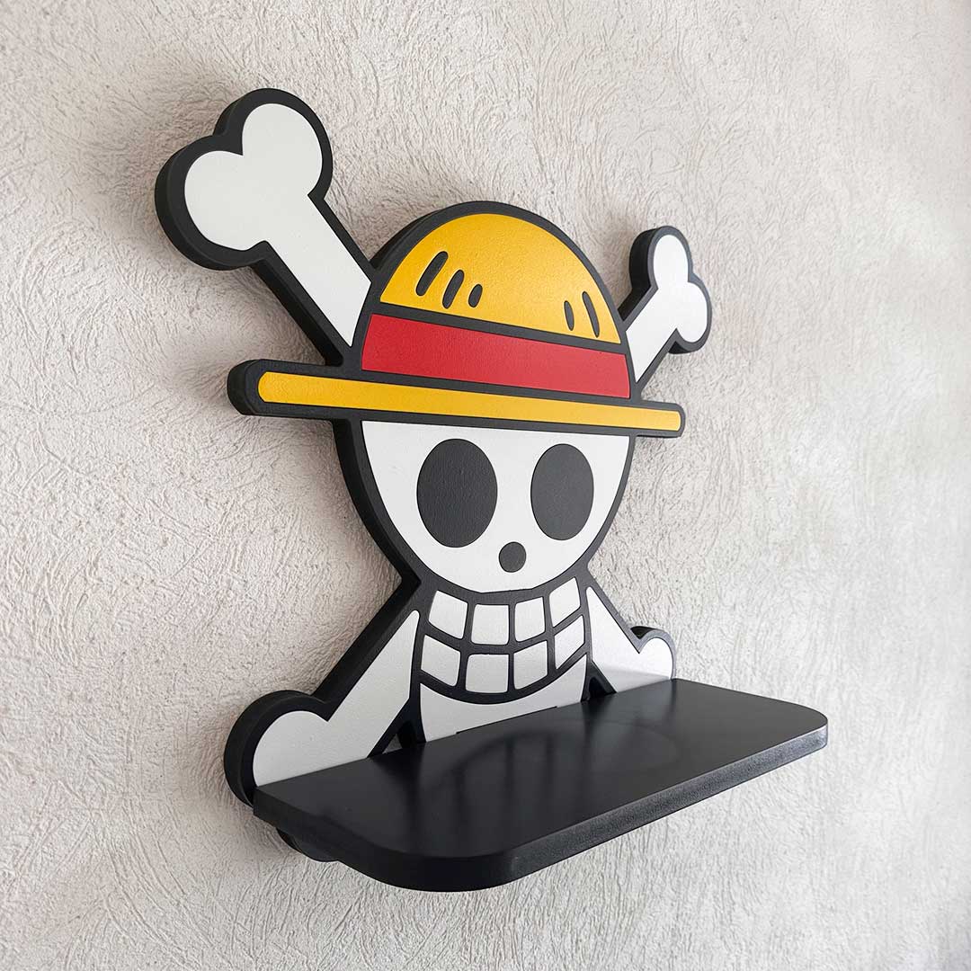 Repisa Flotante Jolly Roger One Piece