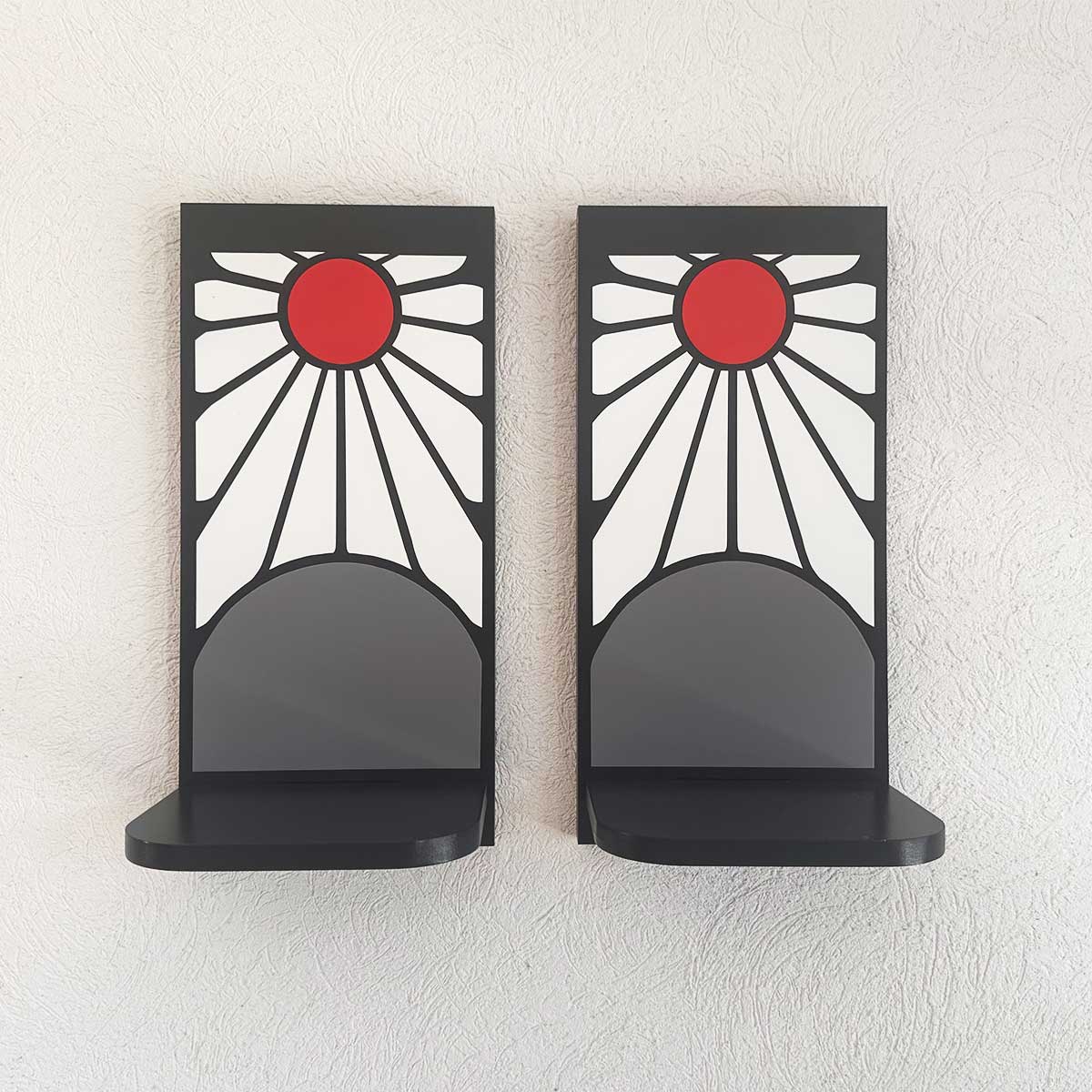 2 Repisas Flotantes Pendientes Hanafuda de Tanjiro